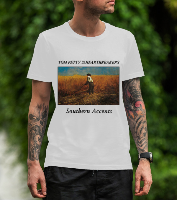 Tom Petty And The Heartbreakers Southern Accents Album Cover Wheat Field Scene T-Shirt