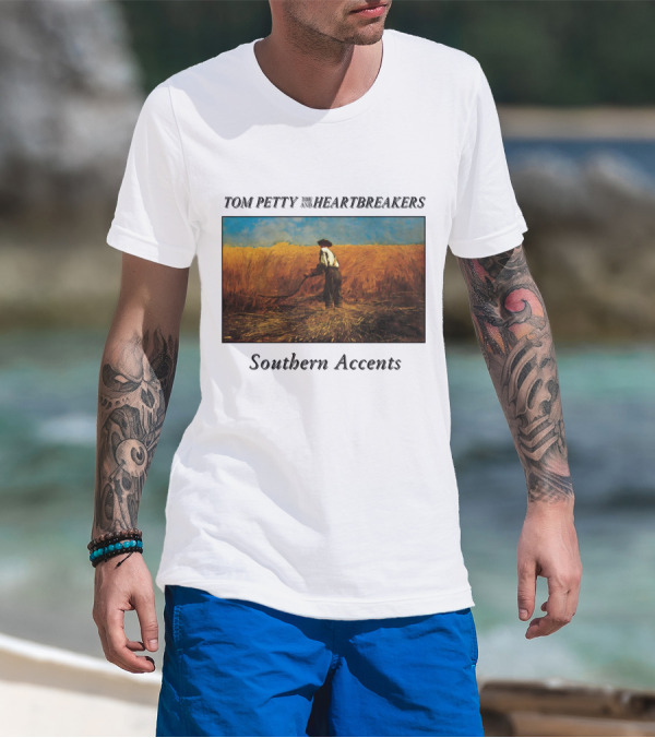 Tom Petty And The Heartbreakers Southern Accents Album Cover Wheat Field Scene T-Shirt
