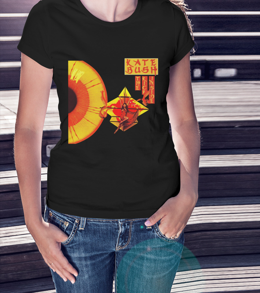 Kate Bush The Kick Inside Eye Sunburst Dance Red And Yellow T-Shirt