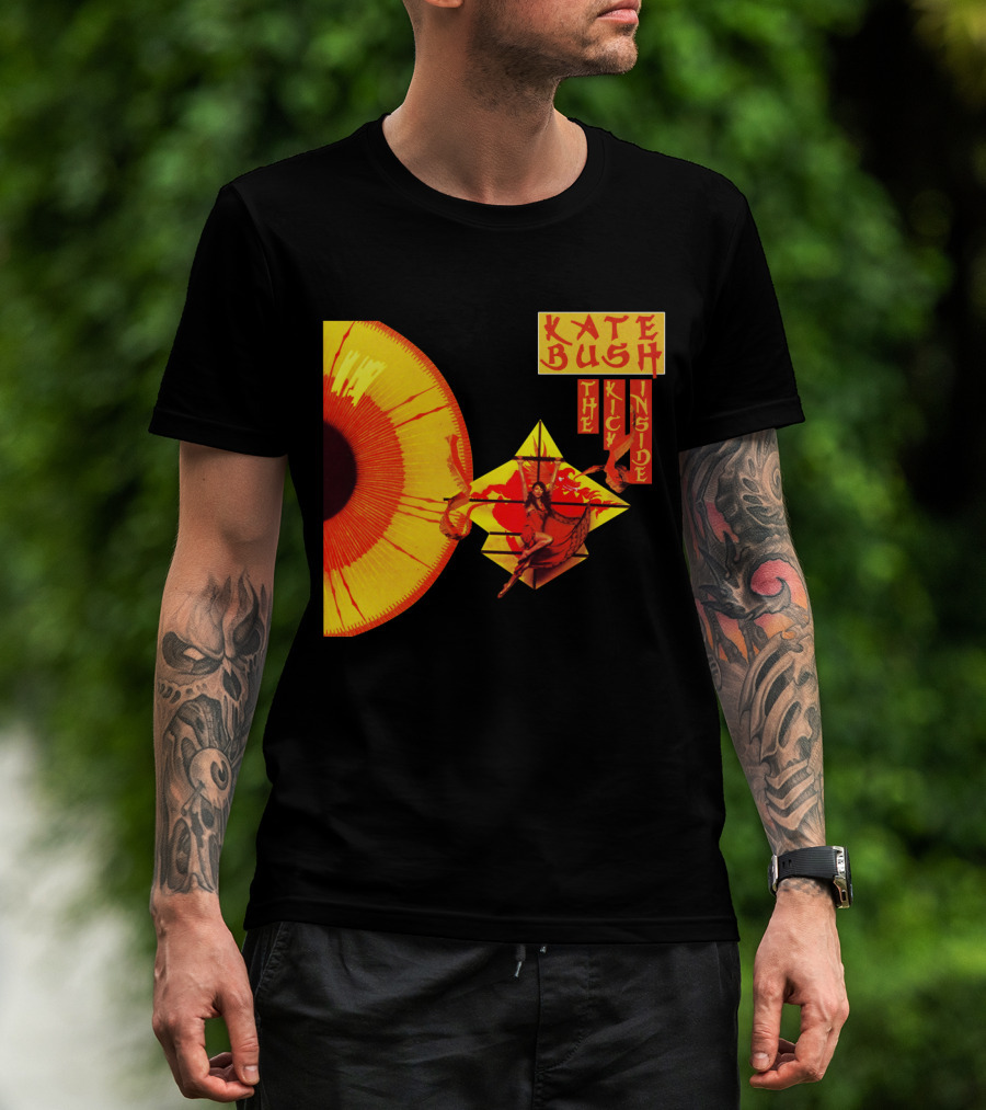 Kate Bush The Kick Inside Eye Sunburst Dance Red And Yellow T-Shirt