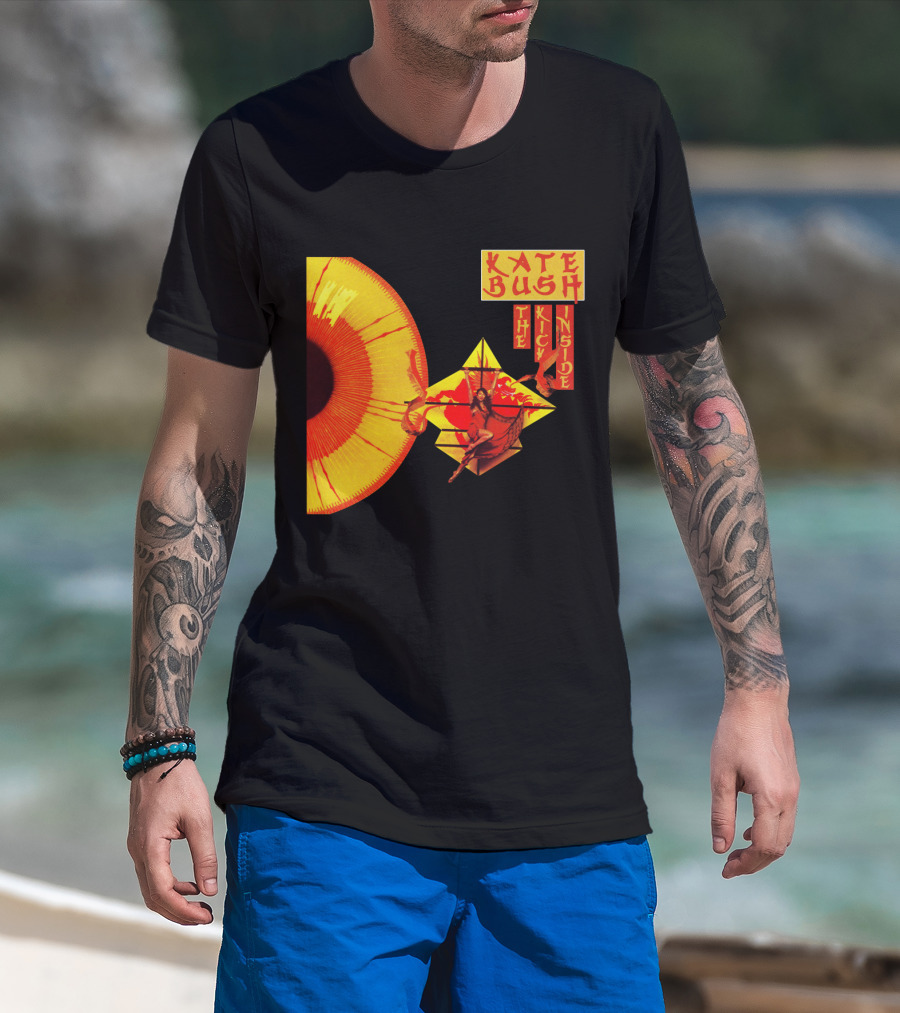 Kate Bush The Kick Inside Eye Sunburst Dance Red And Yellow T-Shirt