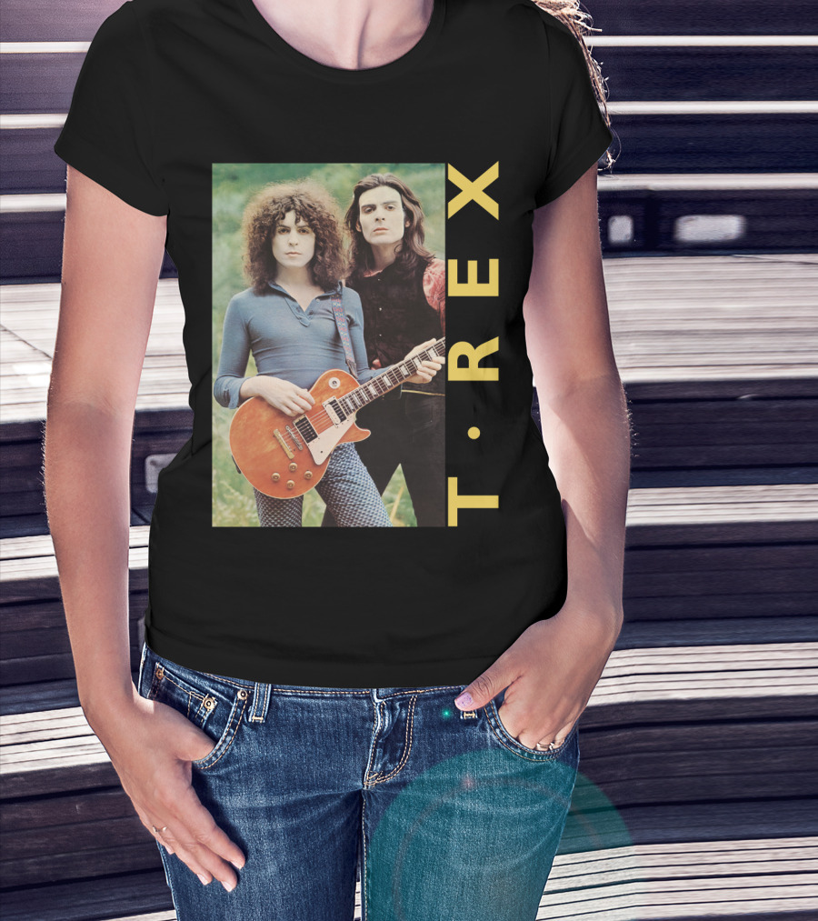 T·rex Band Portrait With Guitarist On Trx T-Shirt