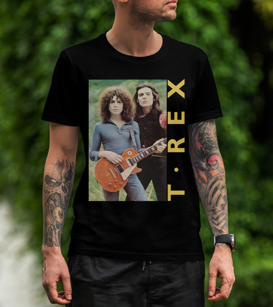T·rex Band Portrait With Guitarist On Trx T-Shirt