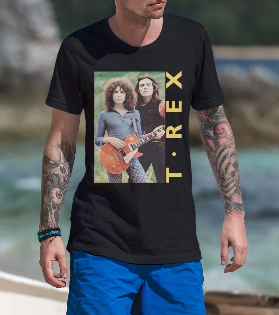 T·rex Band Portrait With Guitarist On Trx T-Shirt