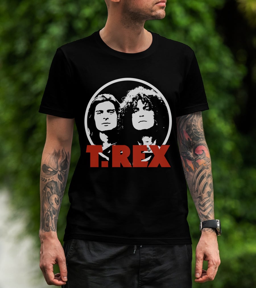 T. Rex Music Band Graphic With Iconic Rock Duo T-Shirt