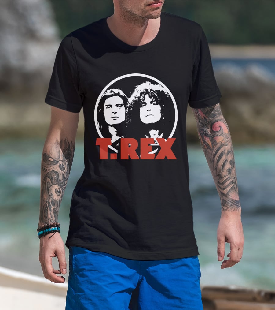 T. Rex Music Band Graphic With Iconic Rock Duo T-Shirt