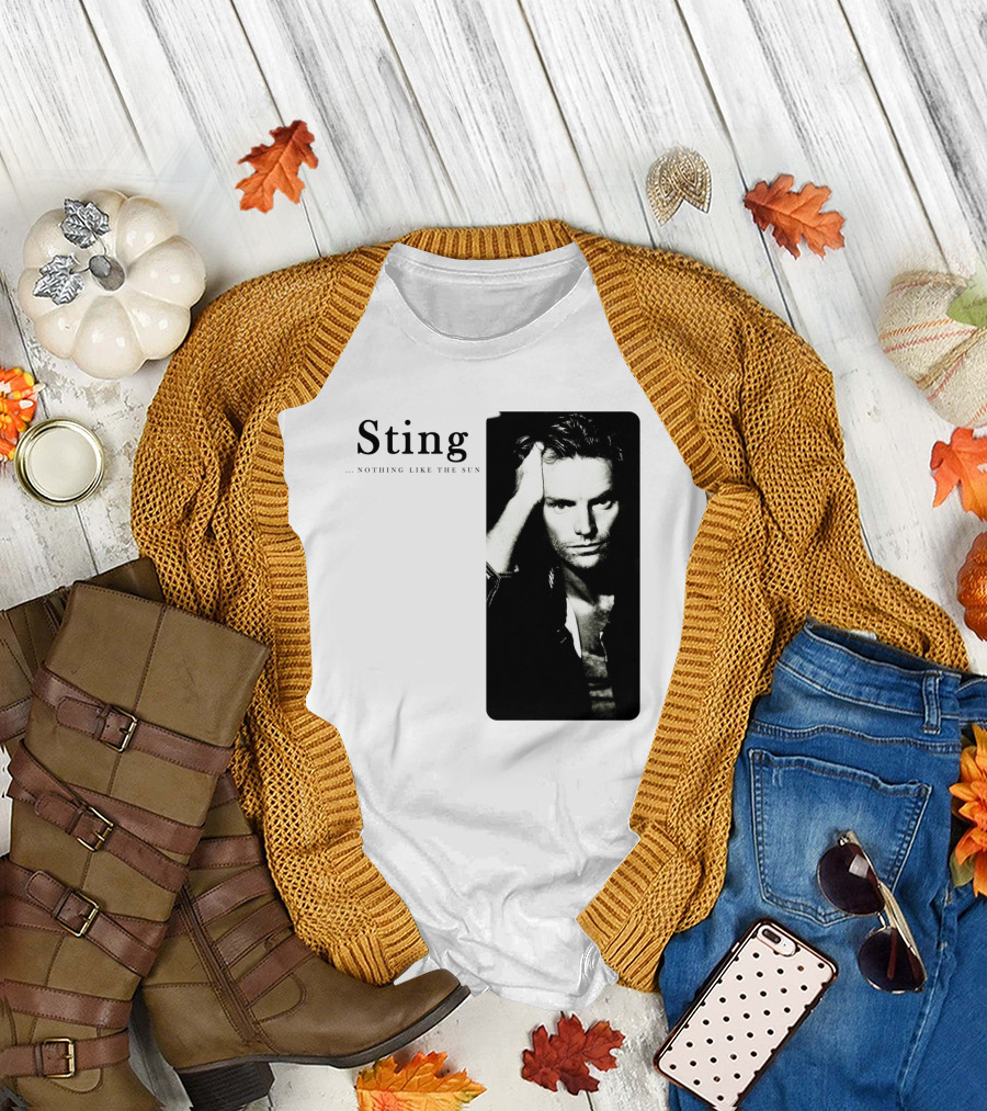 Sting Nothing Like The Sun Album Cover T-Shirt