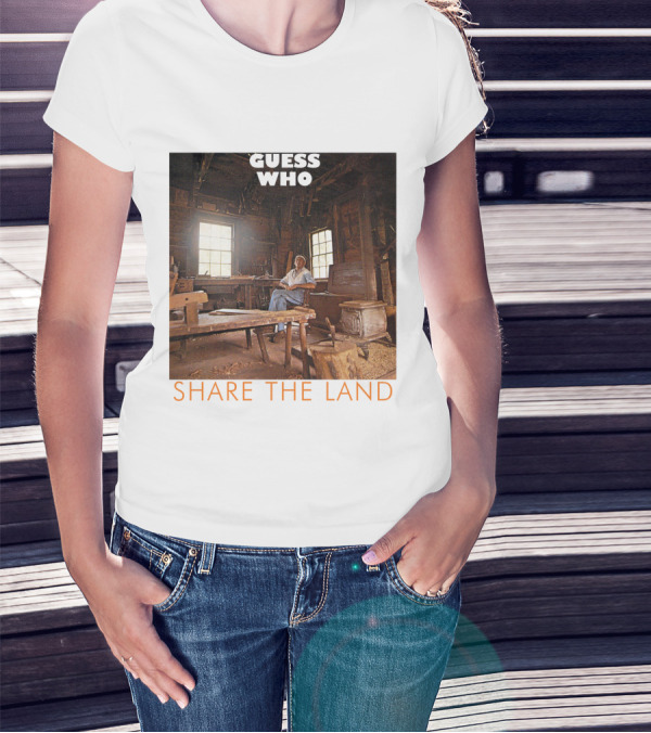 Guess Who Share The Land Rustic Cabin Scene T-Shirt