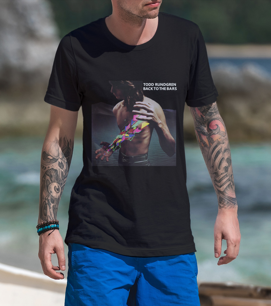 Todd Rundgren Back To The Bars Psychedelic Visuals Ocean Sunlit Silhouette T-Shirt