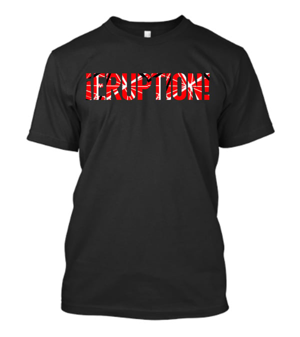 Eruption Red And White Abstract T-Shirt