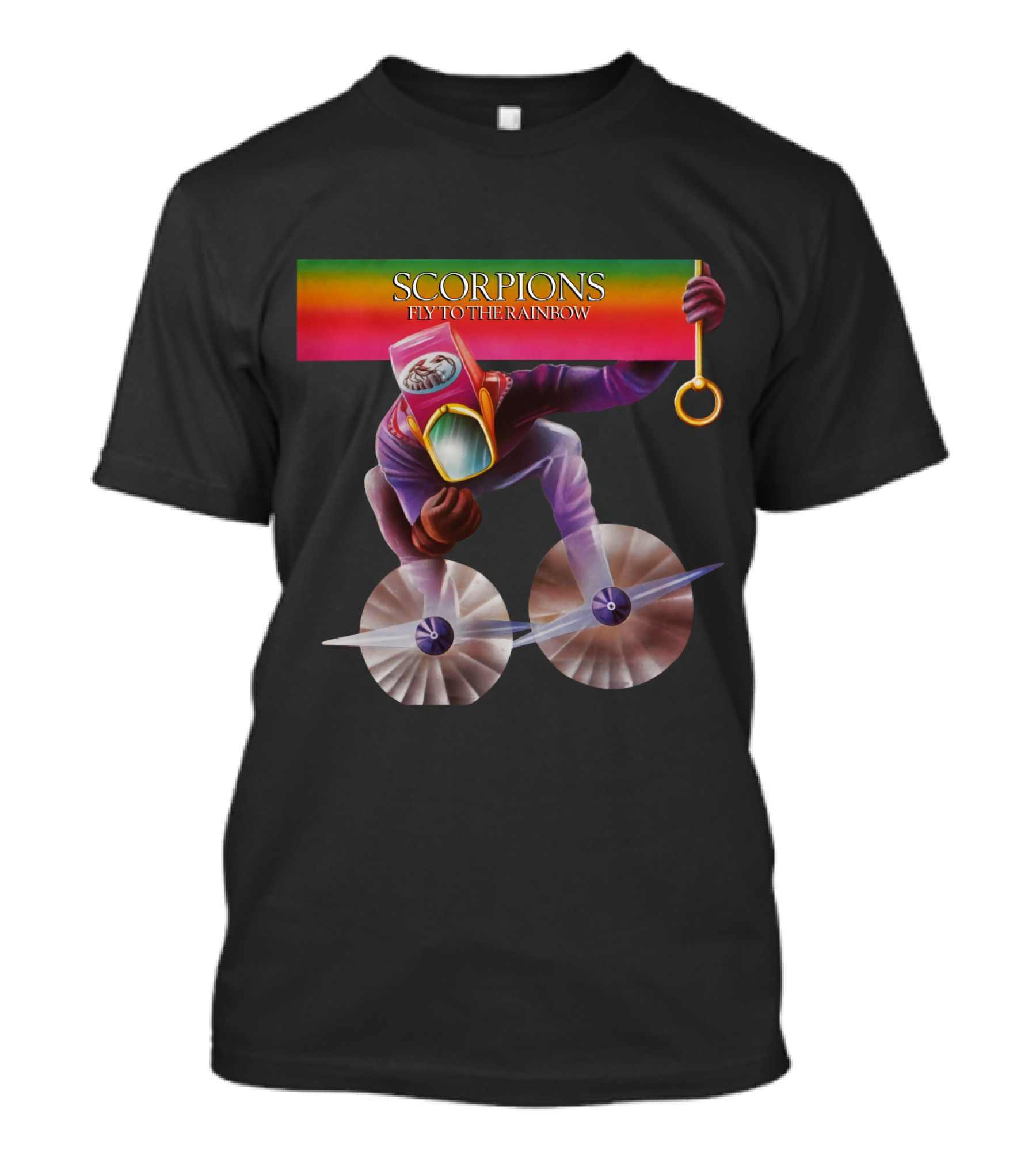 Scorpions Fly To The Rainbow Colorful T-Shirt