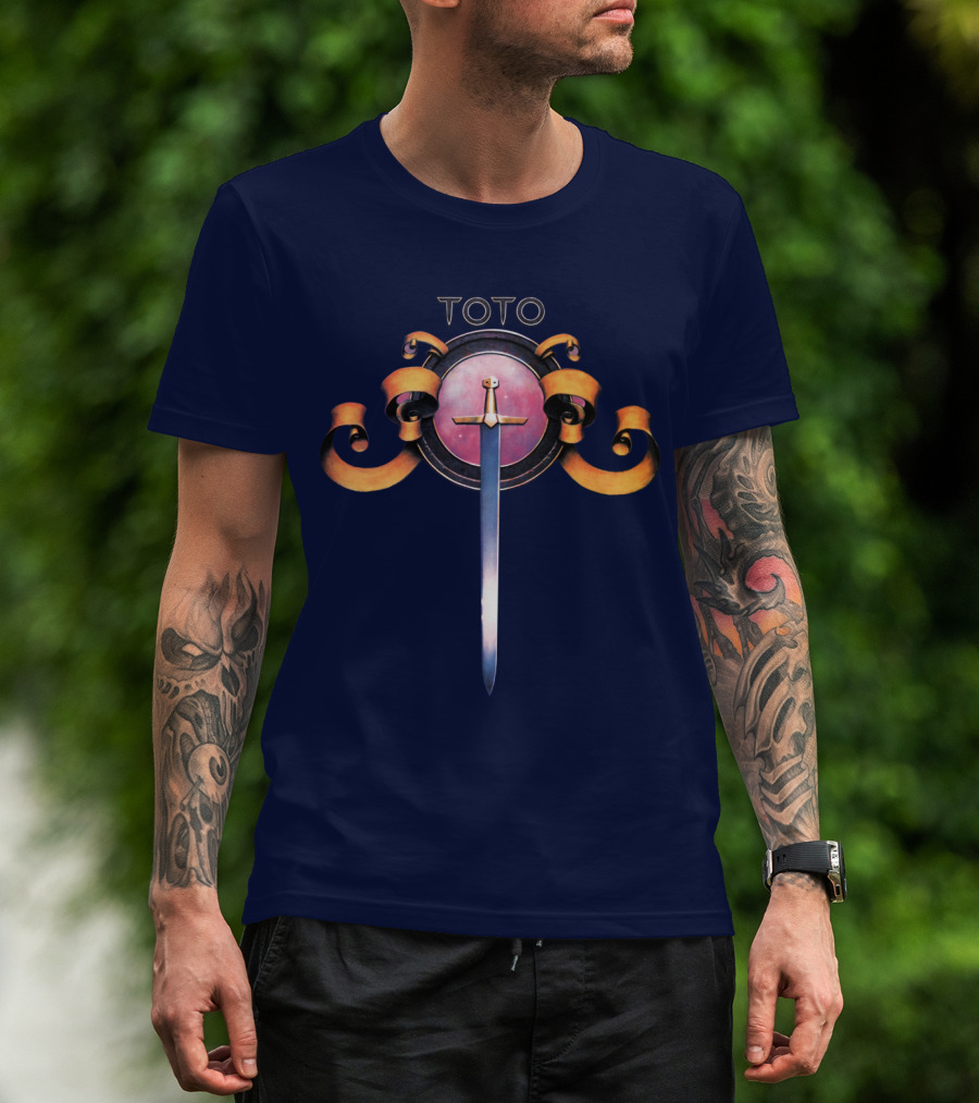 Toto Logo Sword And Ribbons Classic Style T-Shirt