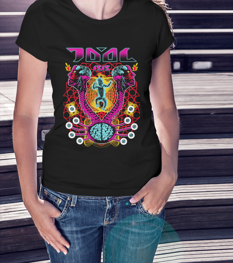 Tool Isis Surreal Brain And Skeleton Art T-Shirt