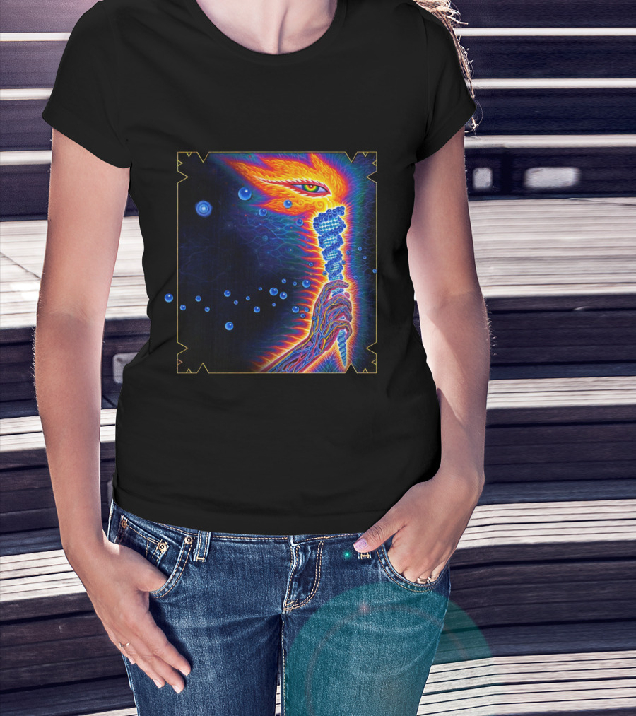 Psychedelic Cosmic Vision With Vibrant Colors T-Shirt