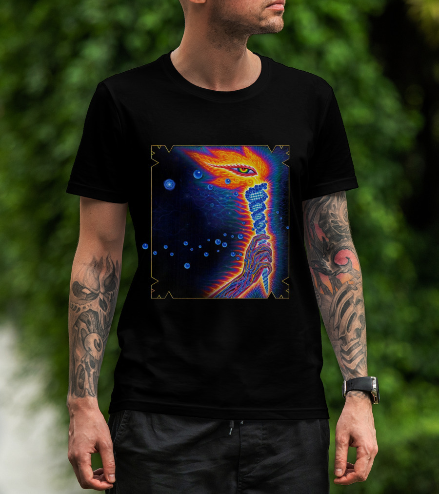 Psychedelic Cosmic Vision With Vibrant Colors T-Shirt