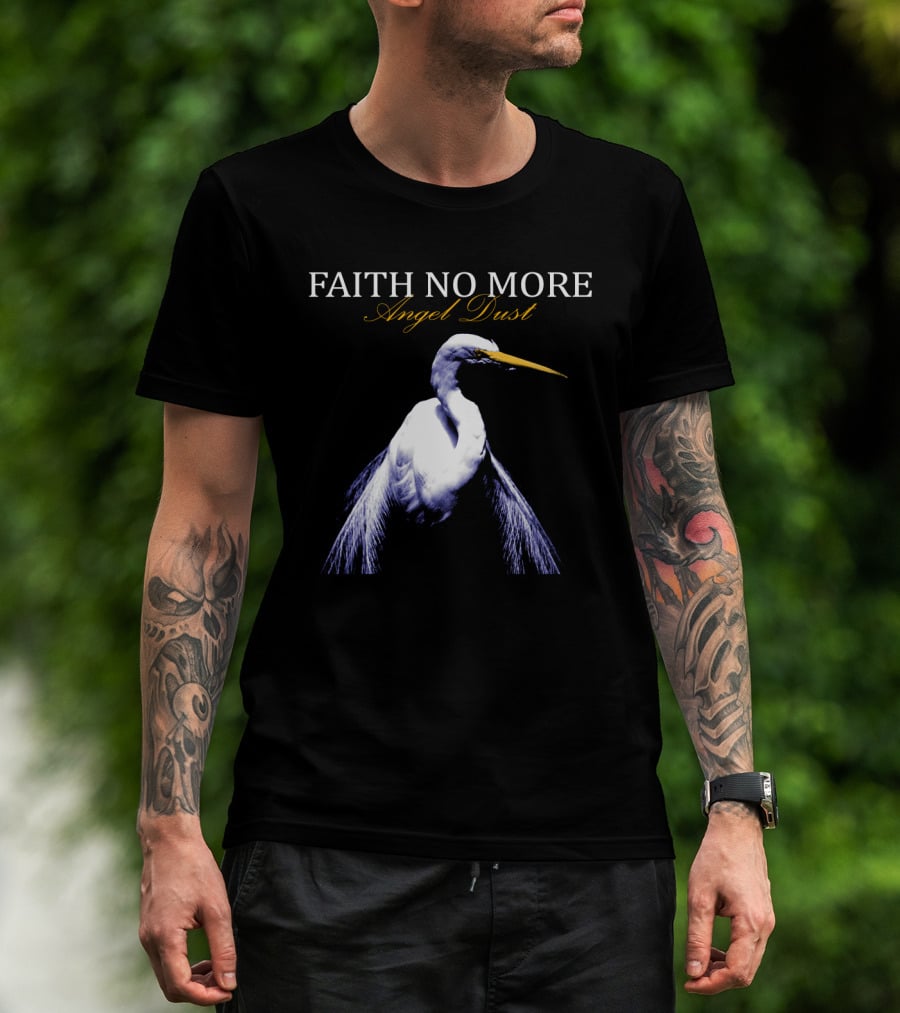 Faith No More Angel Dust Egret Album Cover T-Shirt
