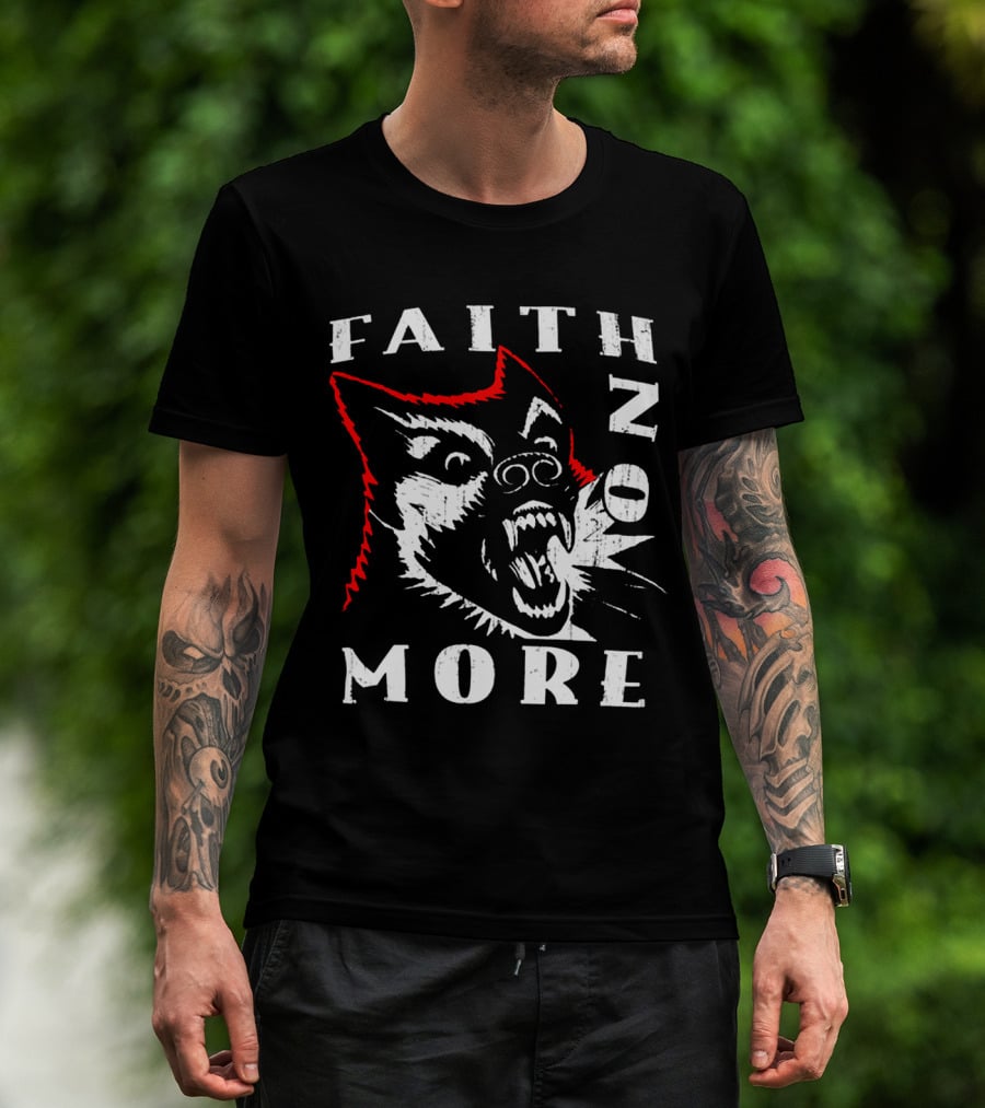 Faith No More Screaming Wolf Design Fnm-Ms T-Shirt