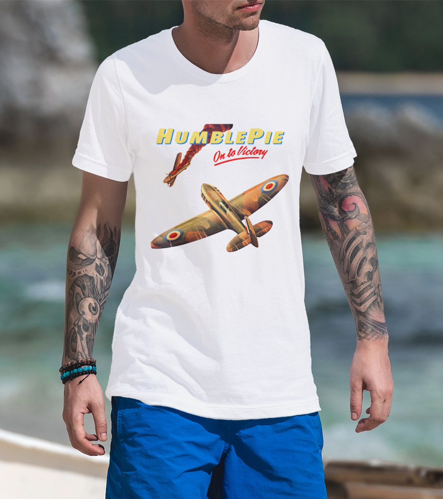 Humble Pie On To Victory Airplane Art Hbp-Ms T-Shirt