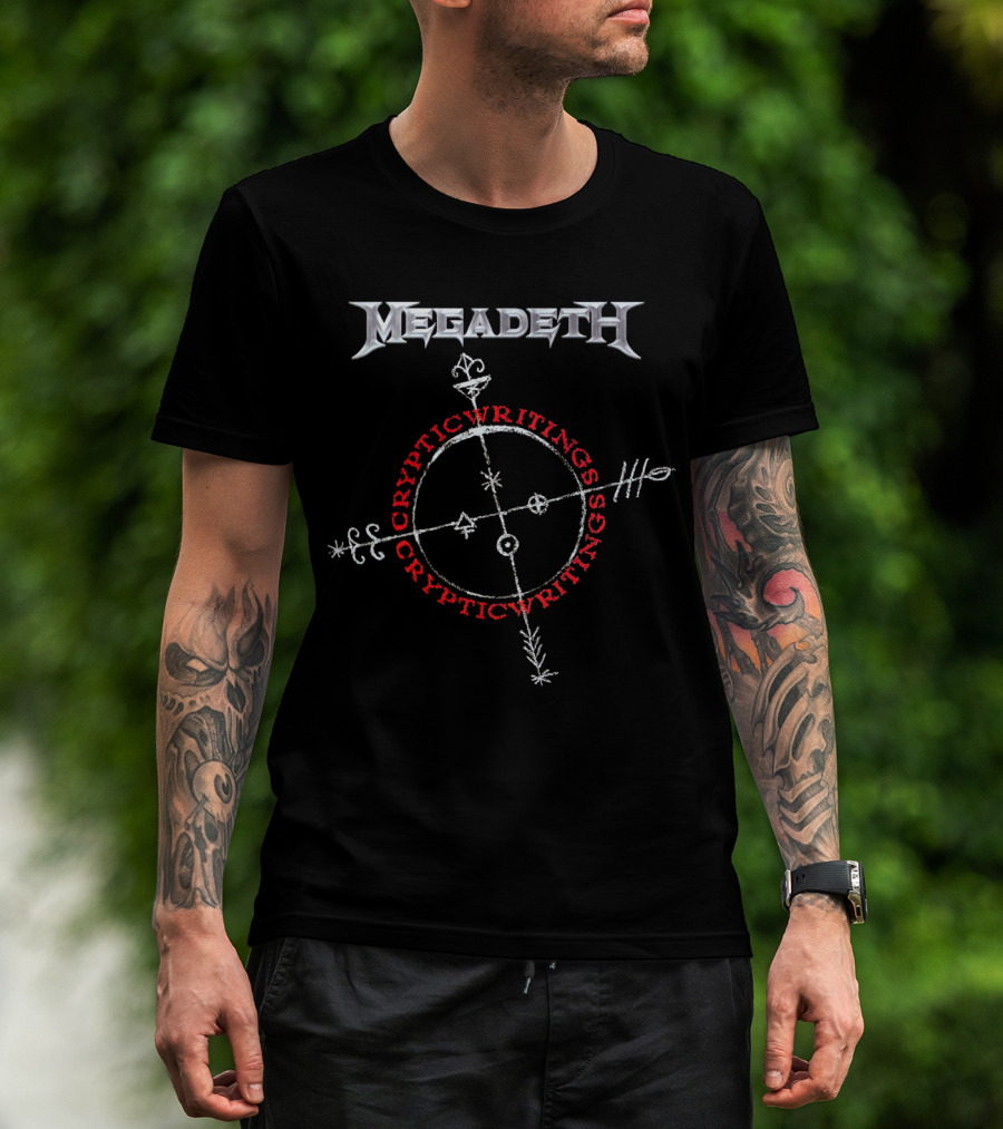 Megadeth Cryptic Writings Symbol And T-Shirt