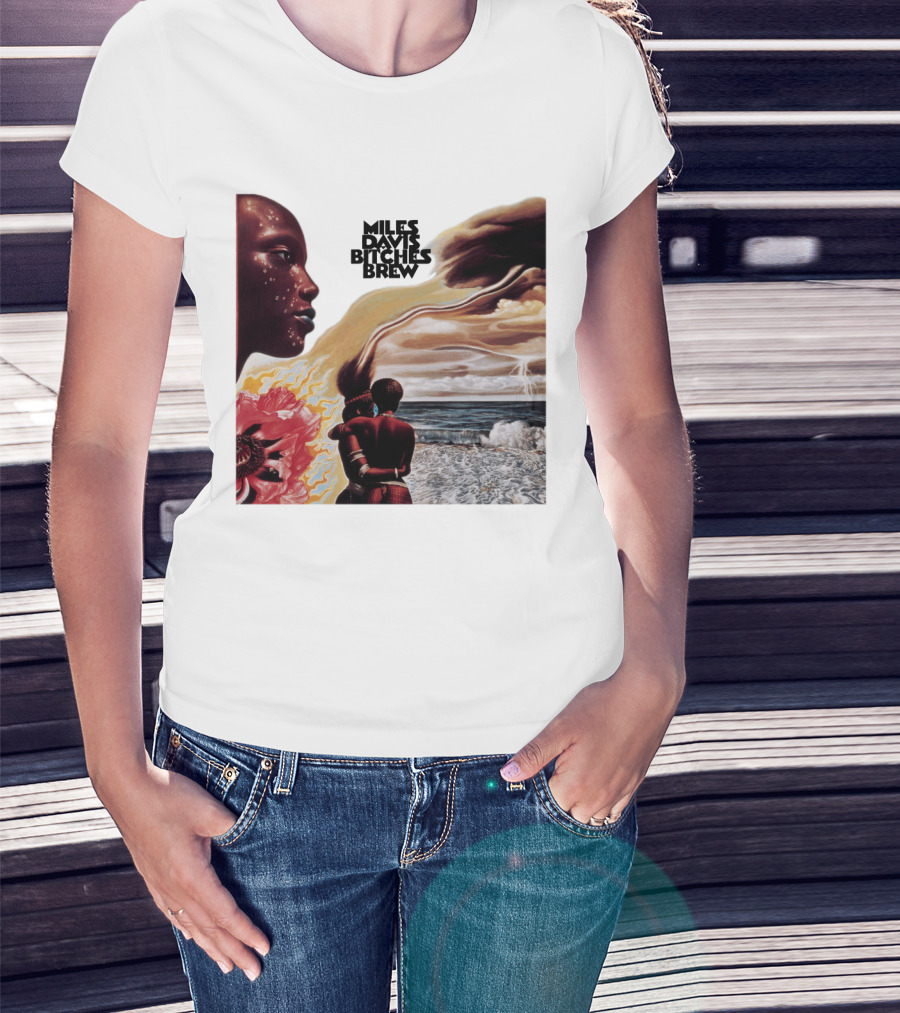 Miles Davis Bitches Brew Album Cover Art T-Shirt