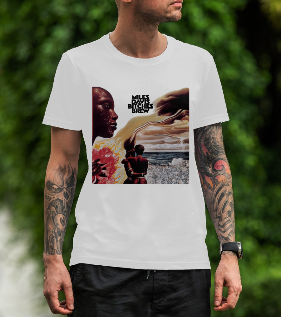 Miles Davis Bitches Brew Album Cover Art T-Shirt