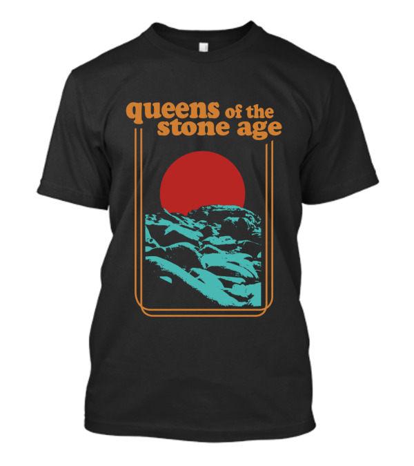 Queens Of The Stone Age Red Sun Mountain Landscape T-Shirt