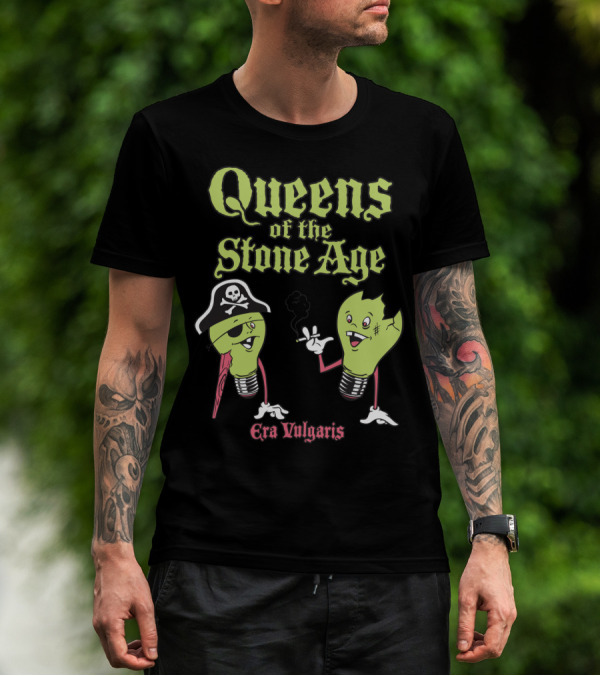 Queens Of The Stone Age Era Vulgaris Pirate Light Bulbs T-Shirt
