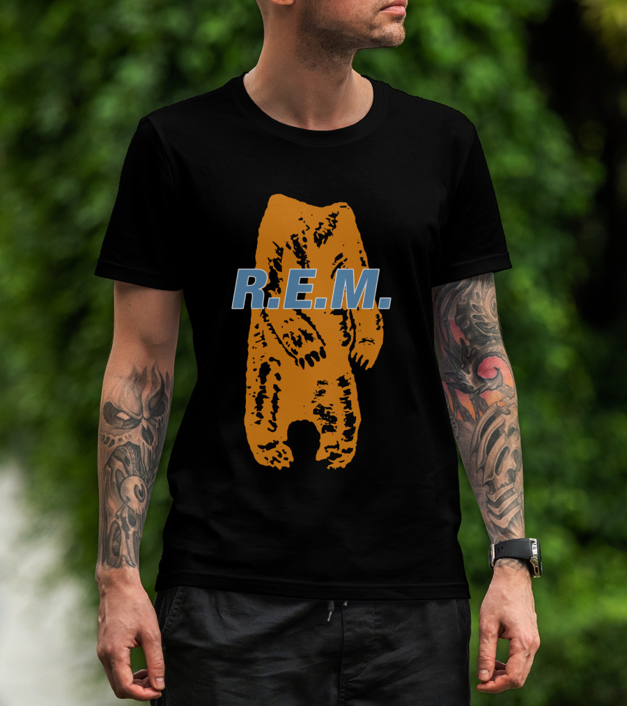 R.e.m. Bear Orange Print T-Shirt