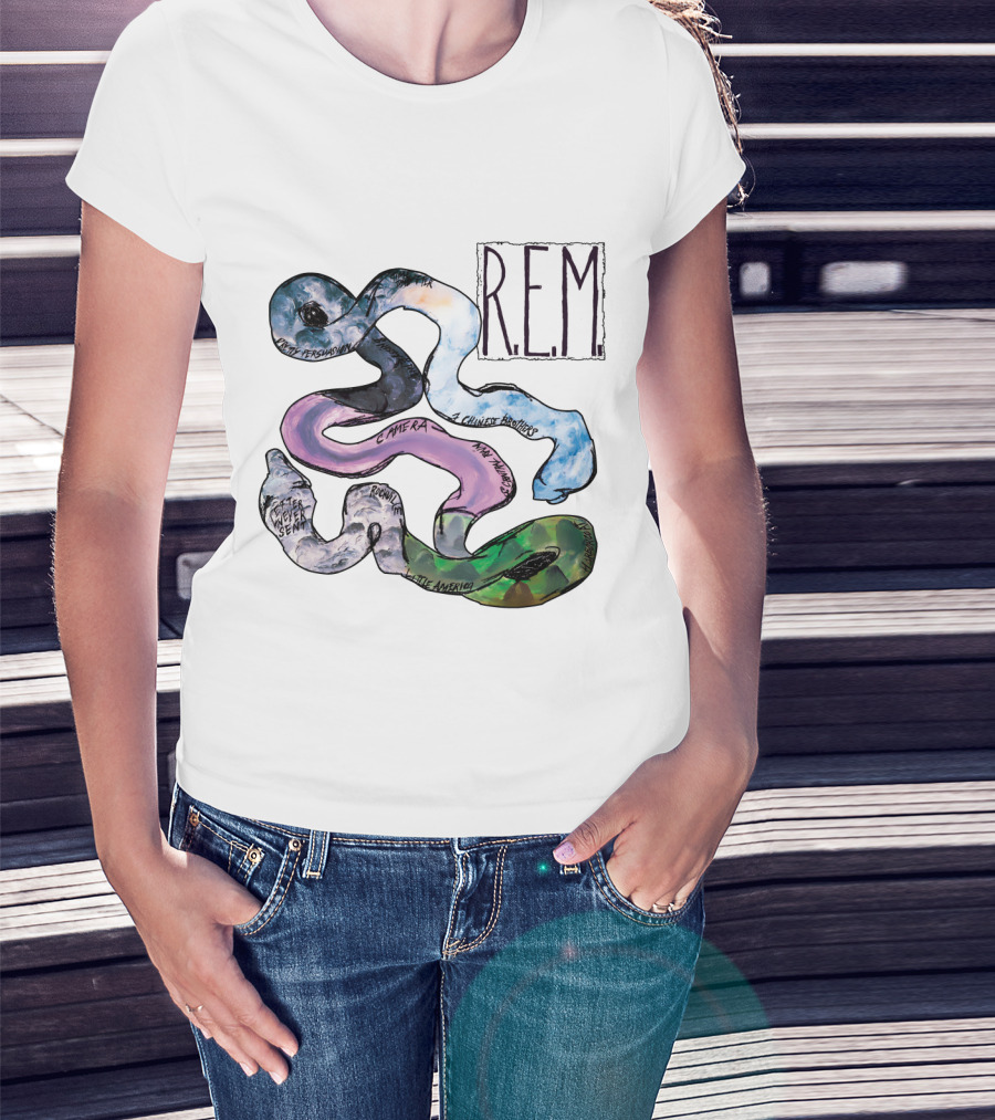 R.e.m. Album Artwork With Track Titles Elements T-Shirt