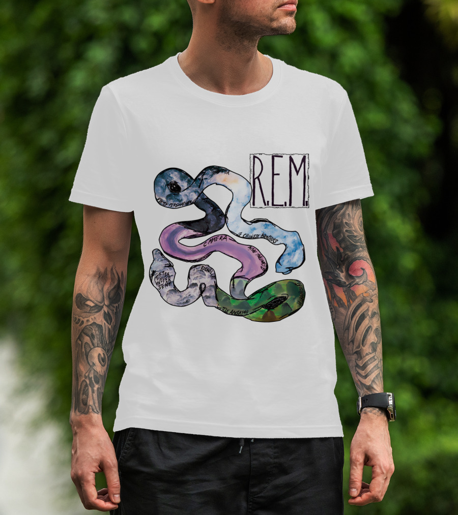 R.e.m. Album Artwork With Track Titles Elements T-Shirt