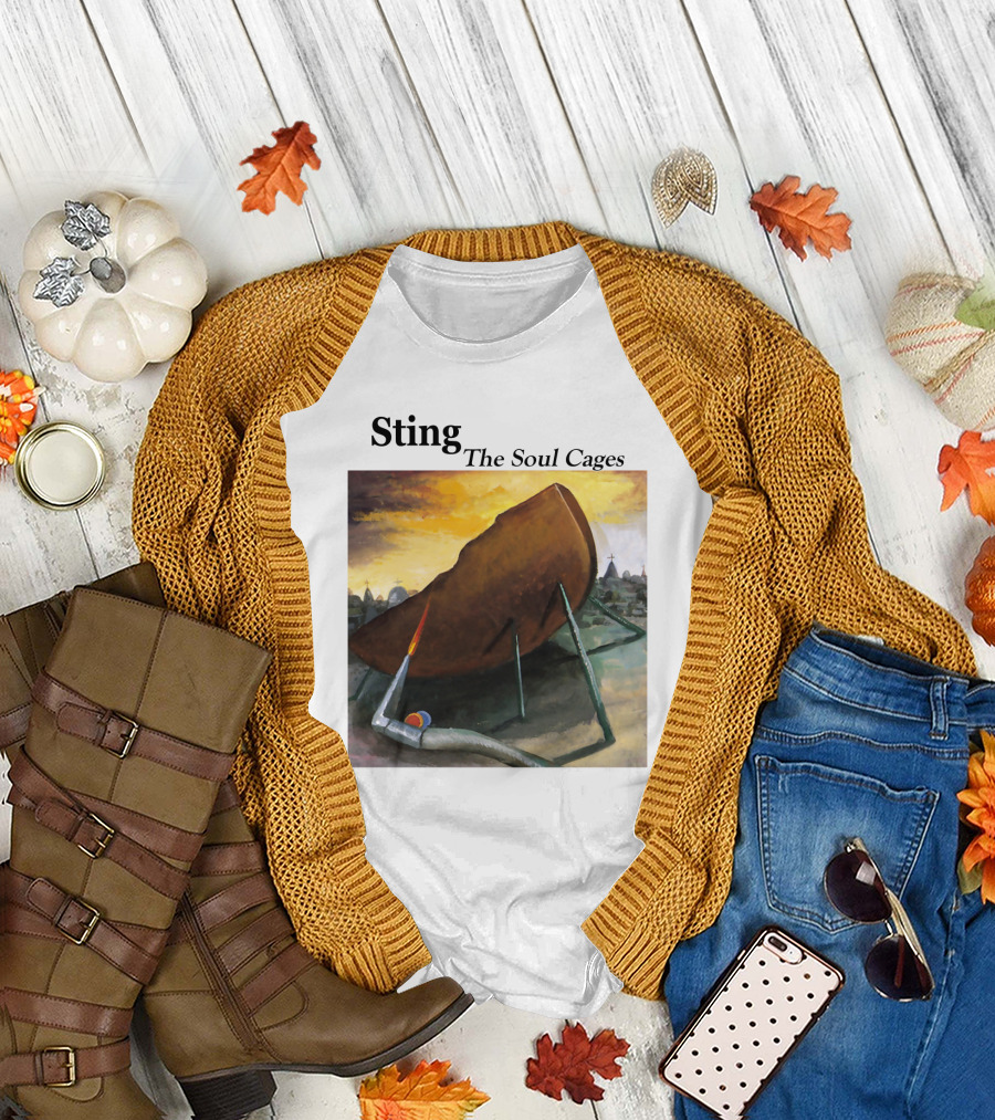 Sting The Soul Cages Album Cover Art T-Shirt