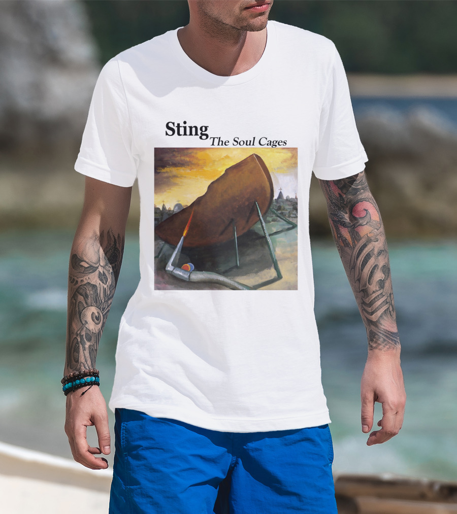 Sting The Soul Cages Album Cover Art T-Shirt