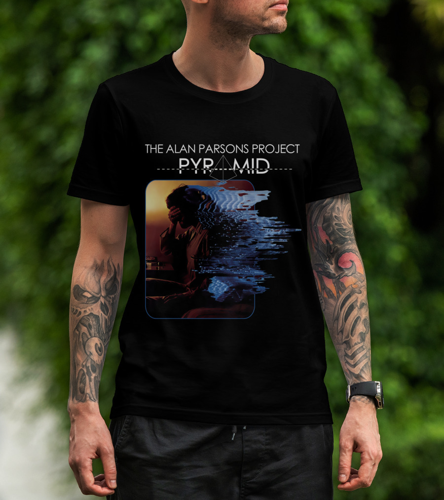 The Alan Parsons Project Pyramid Album Distorted Reflection T-Shirt