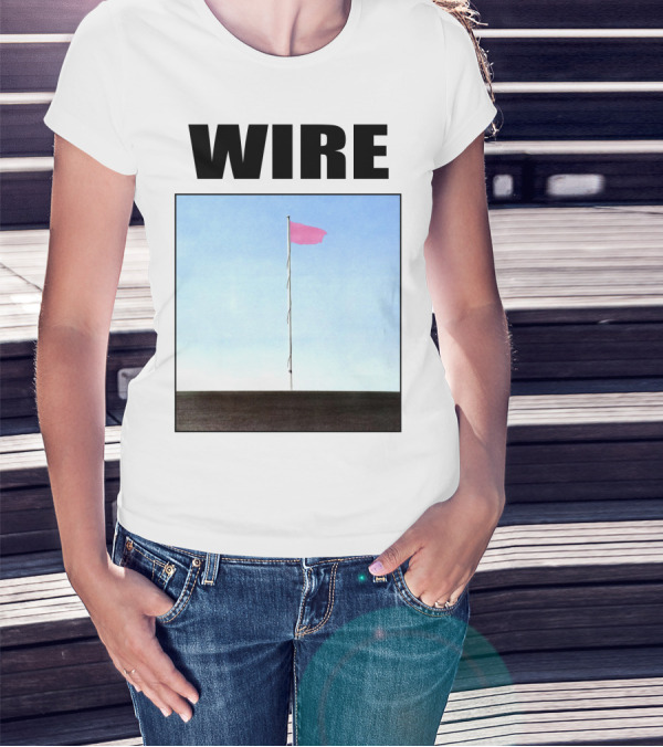 Wire Pink Flag Iconic Album Cover T-Shirt