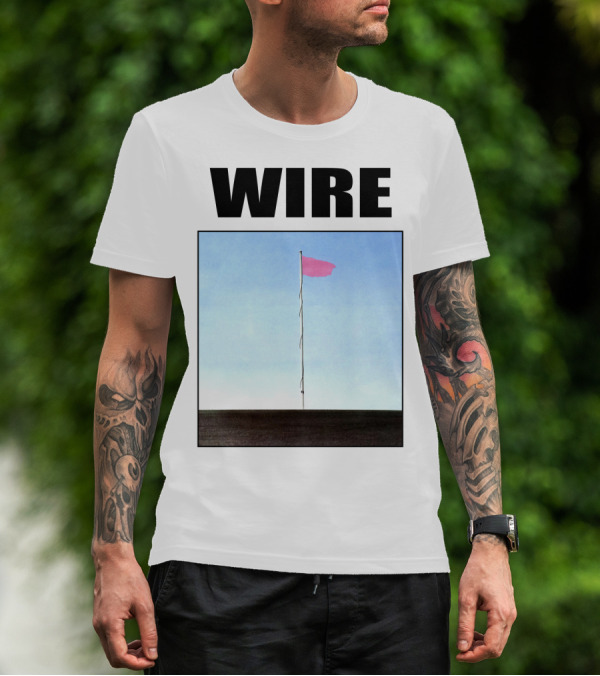 Wire Pink Flag Iconic Album Cover T-Shirt