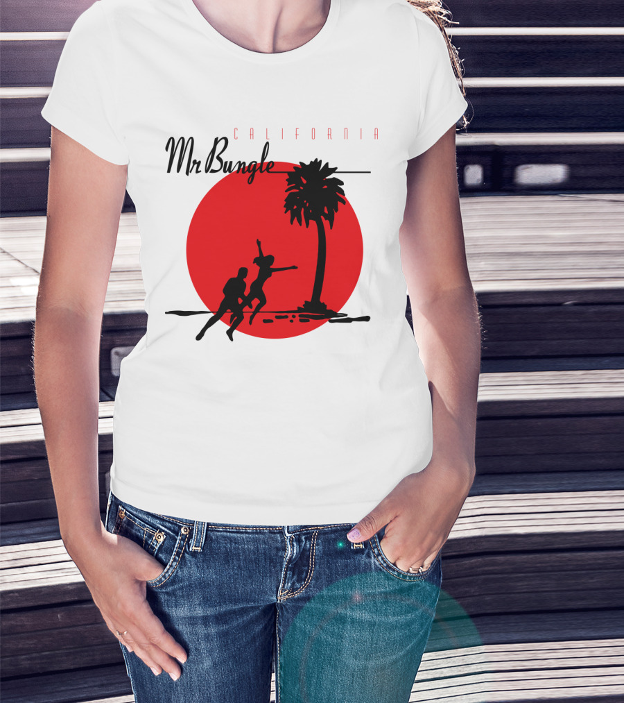 Mr Bungle California Palm Silhouette Red Sun T-Shirt