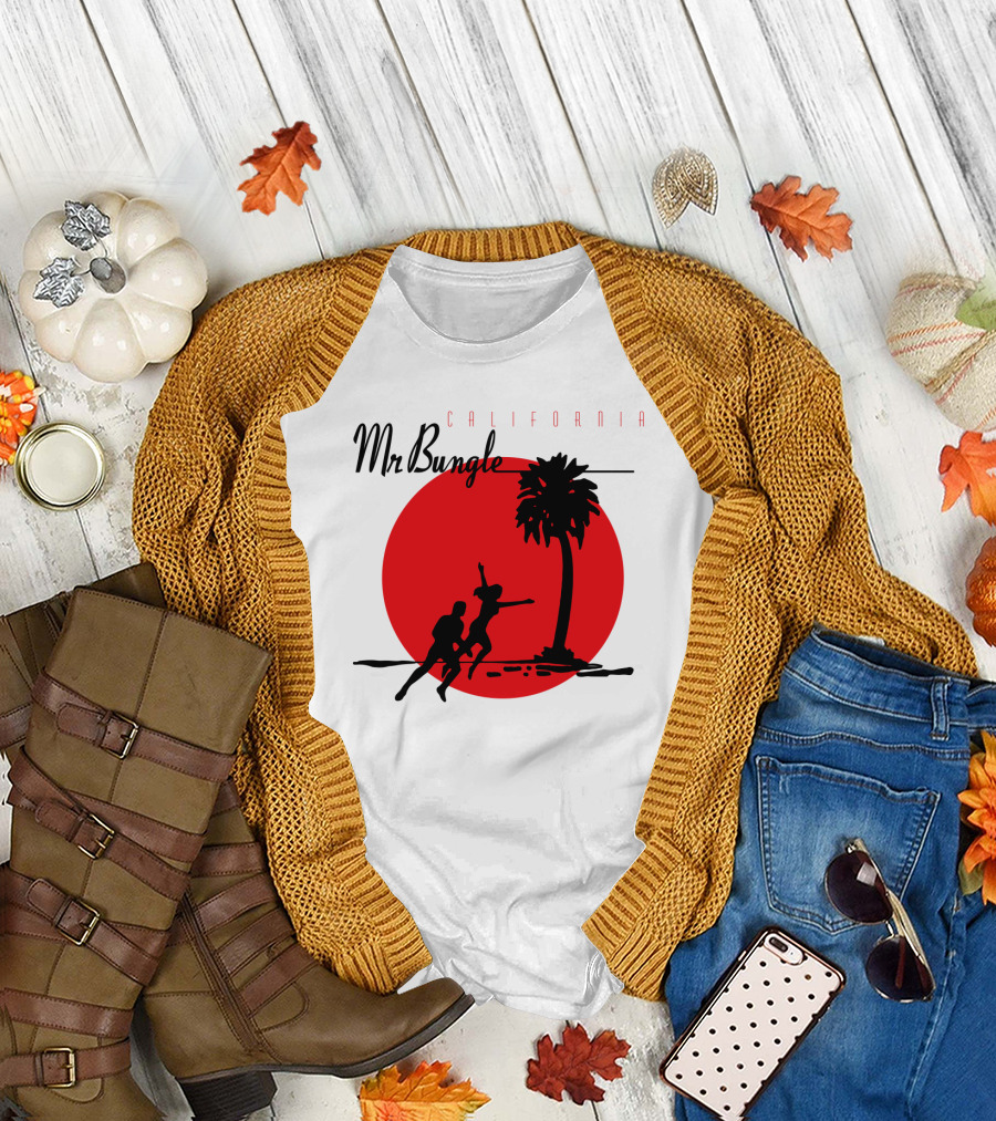 Mr Bungle California Palm Silhouette Red Sun T-Shirt