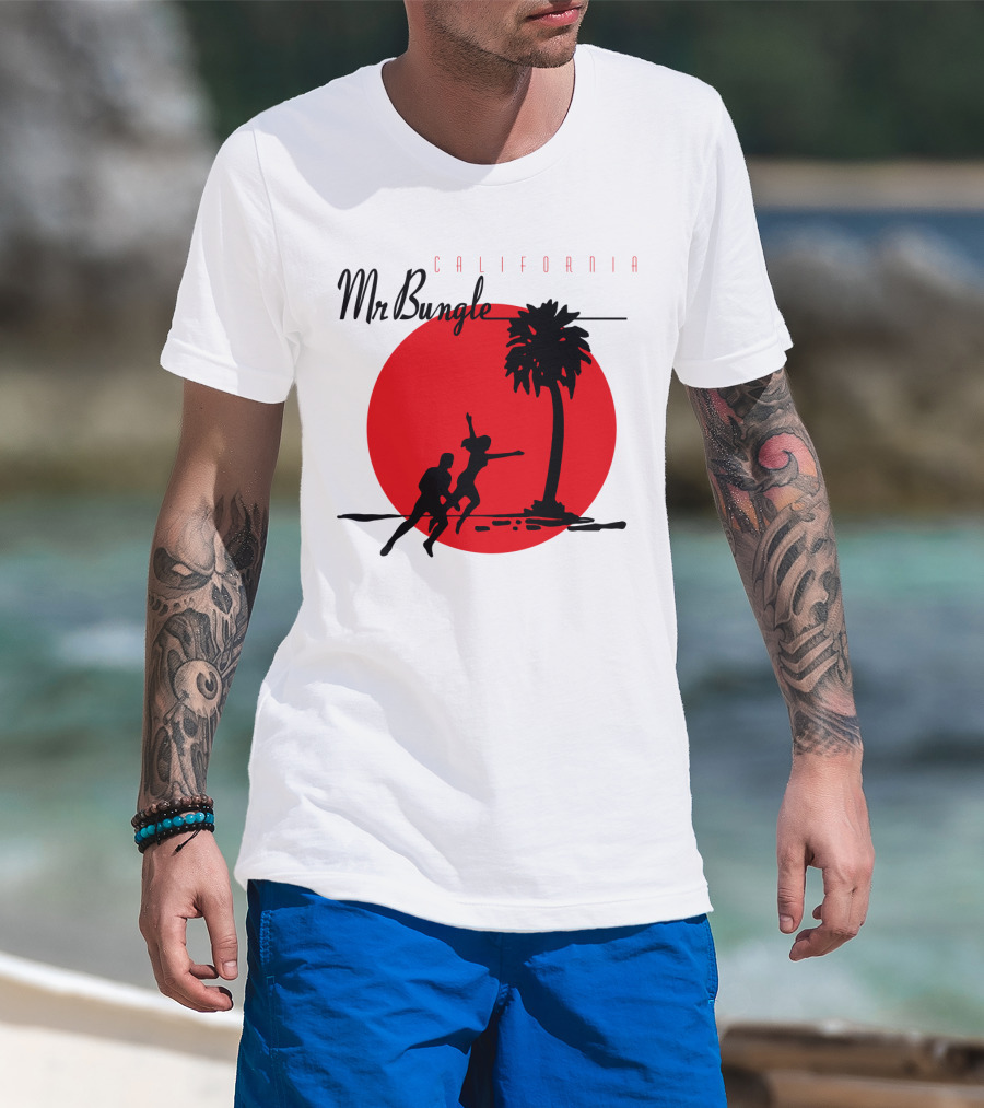Mr Bungle California Palm Silhouette Red Sun T-Shirt