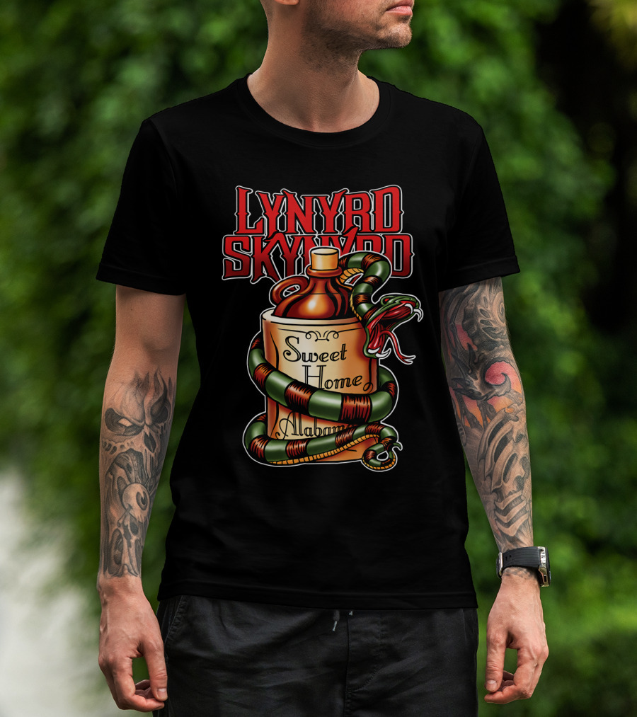 Lynyrd Skynyrd Sweet Home Alabama Decorative Snake Jug T-Shirt