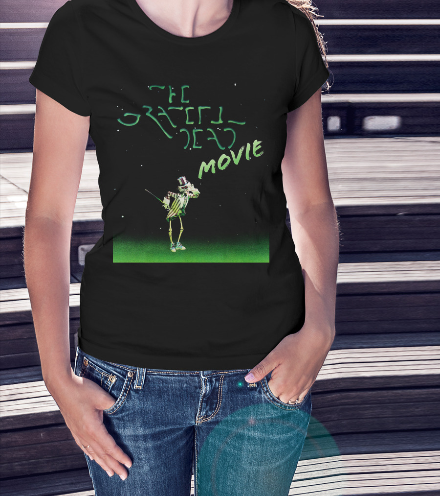 The Grateful Dead Movie Skeleton With Top Hat And Cane T-Shirt