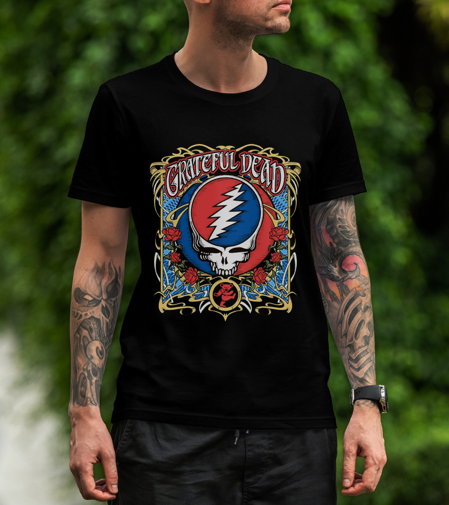 Grateful Dead Skull And Roses Steal Your Face T-Shirt