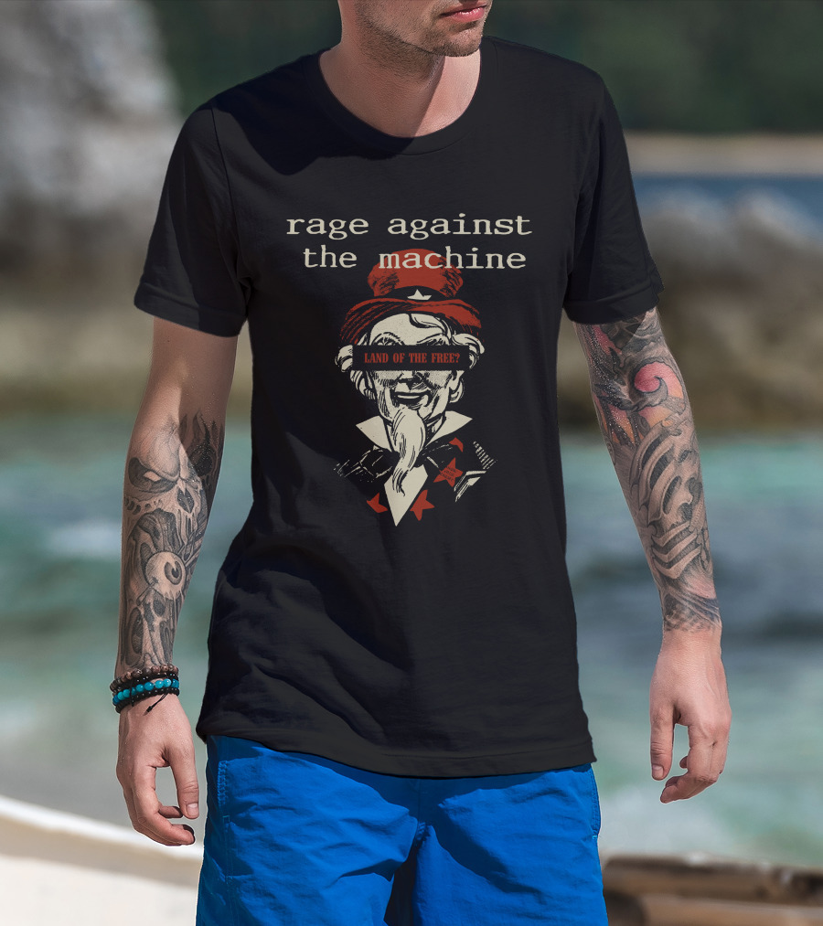 Rage Against The Machine Land Of The Free? Uncle Sam T-Shirt