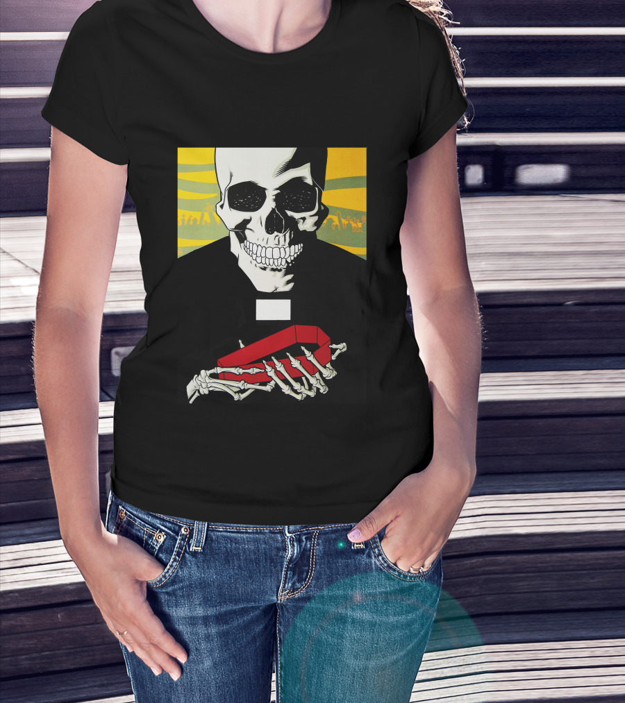 Brlg Skull Holding Red Object T-Shirt