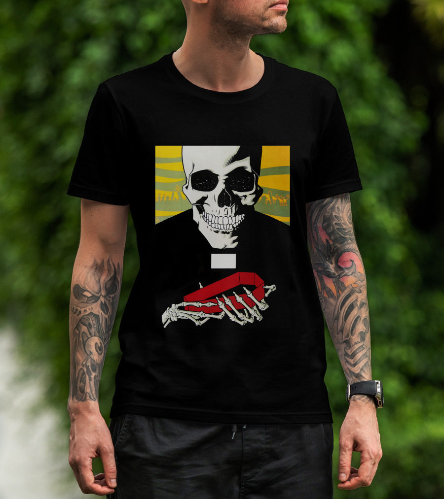 Brlg Skull Holding Red Object T-Shirt
