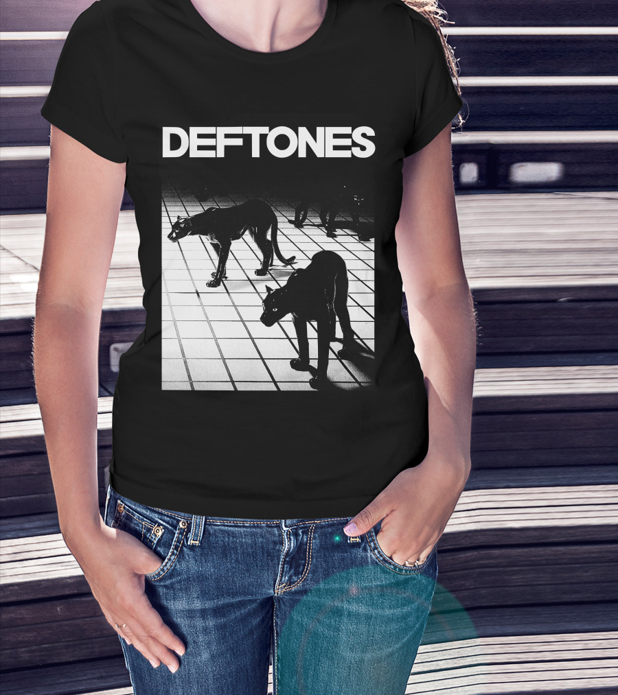 Deftones White Pony Album Cover With Black Panther T-Shirt