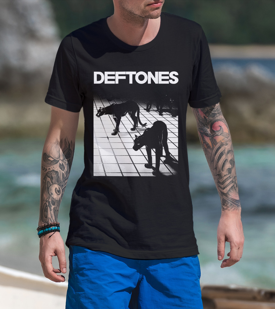 Deftones White Pony Album Cover With Black Panther T-Shirt
