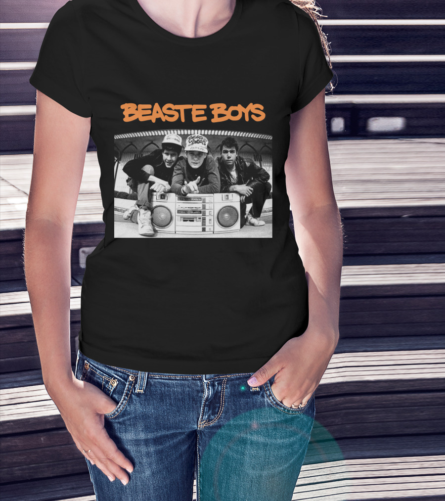 Beaste Boys With Hip-Hop Trio And Boombox T-Shirt