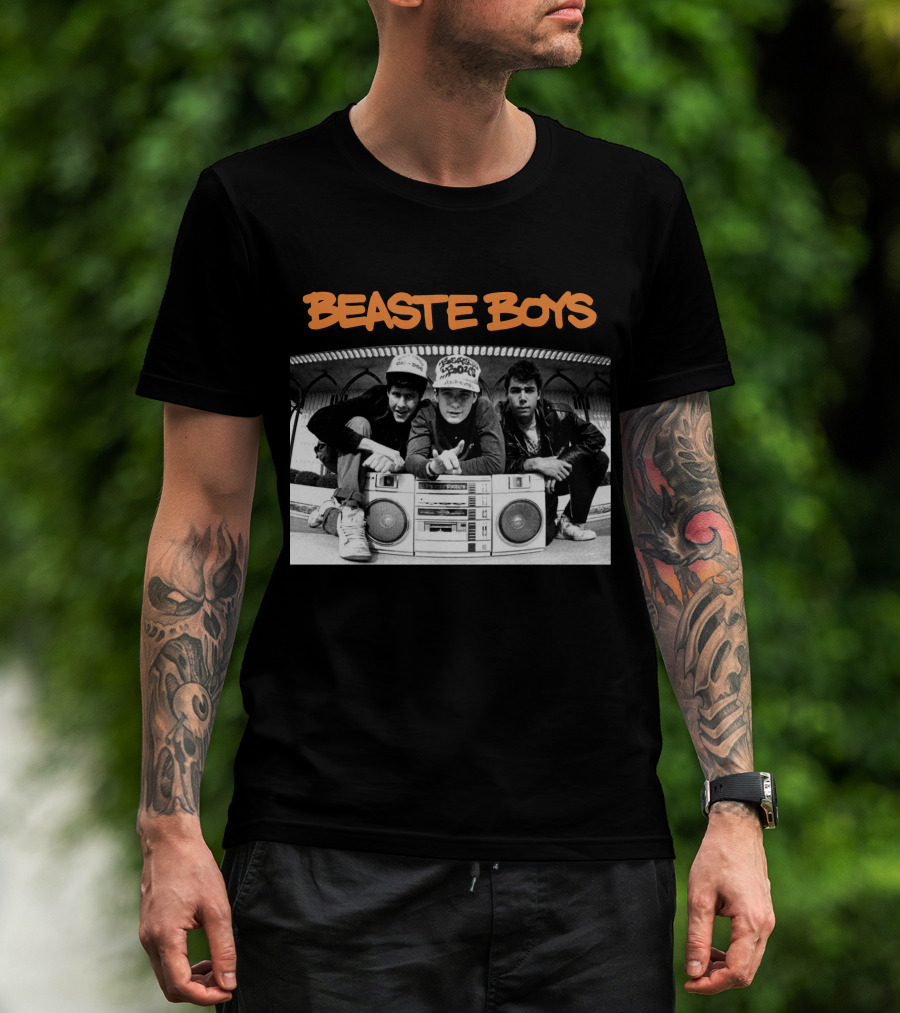 Beaste Boys With Hip-Hop Trio And Boombox T-Shirt