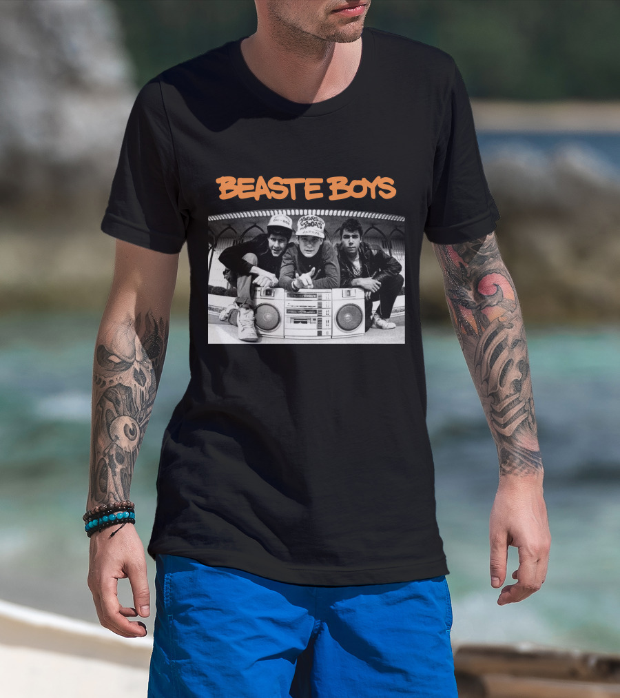 Beaste Boys With Hip-Hop Trio And Boombox T-Shirt