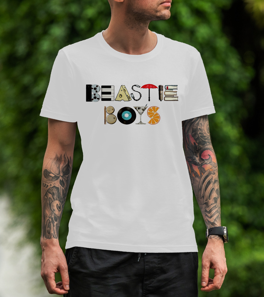 Beastie Boys Musical Icons And Elements T-Shirt